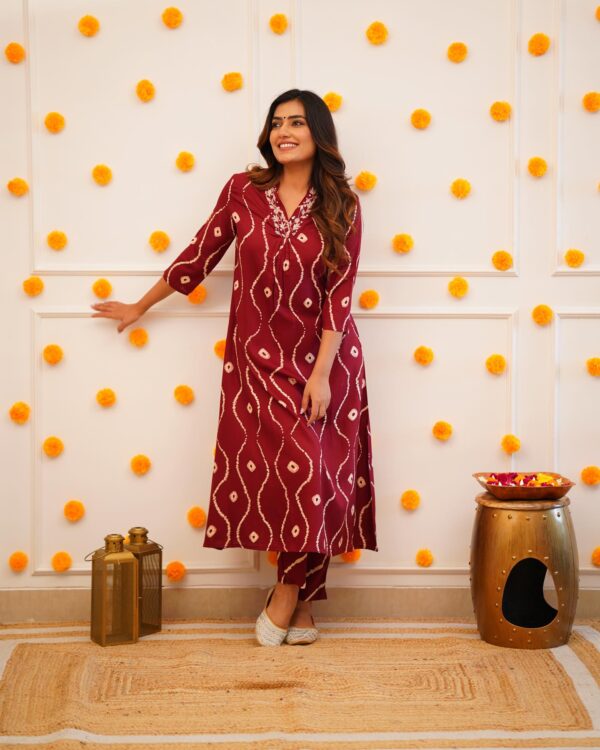 Lehriya Kurti Set in Jaipur