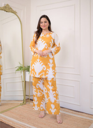 Buy Online Trendy Yellow Pure Cotton Kurta Sets & Cord Sets