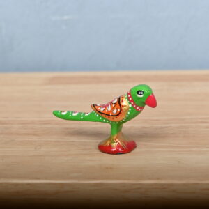 Graceful Metal Meenakari Green Parrot – A Symbol of Beauty & Wisdom