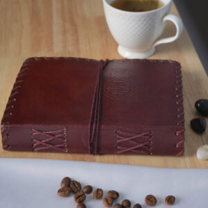 Rustic Charm: Leather Diary with Thread Cord
